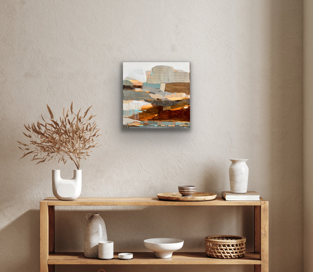 Vers la rivière - 18 x 18