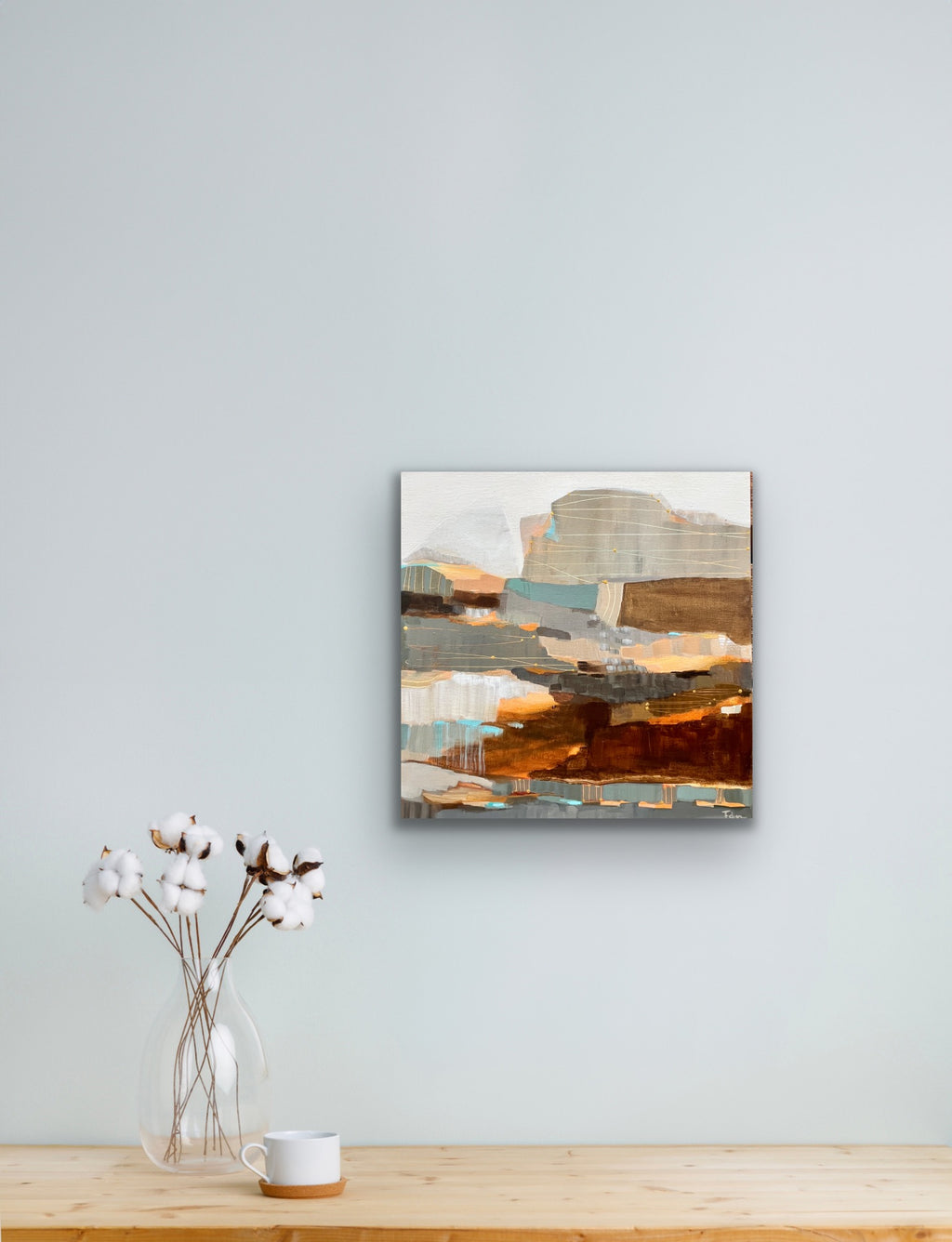 Vers la rivière - 18 x 18