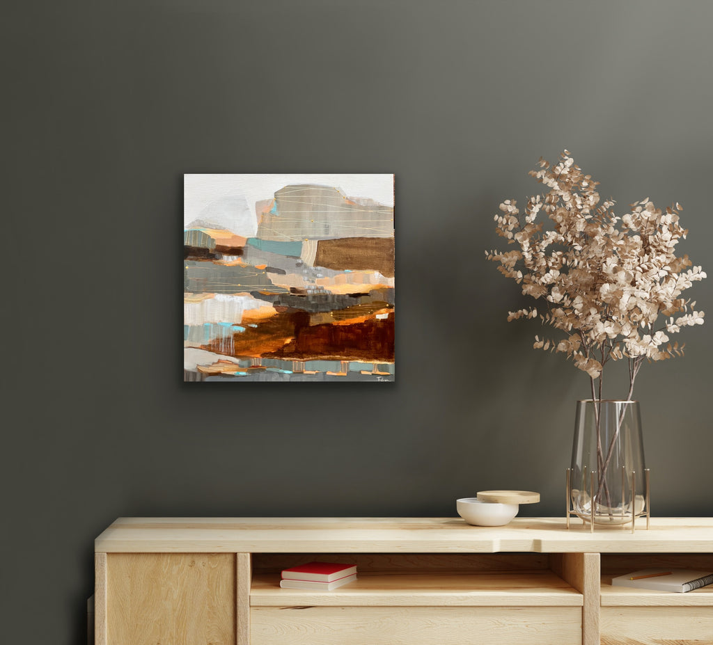 Vers la rivière - 18 x 18