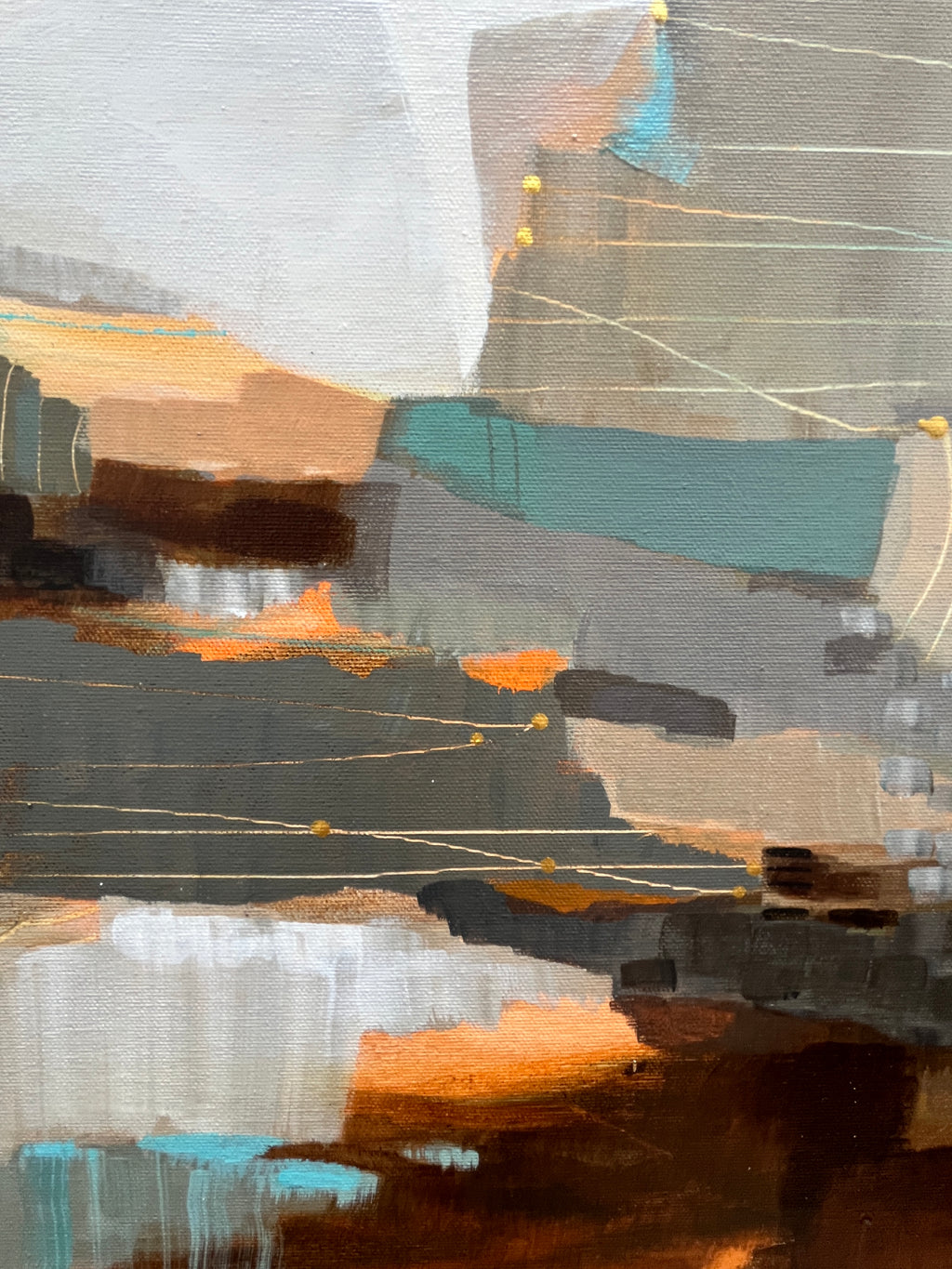 Vers la rivière - 18 x 18