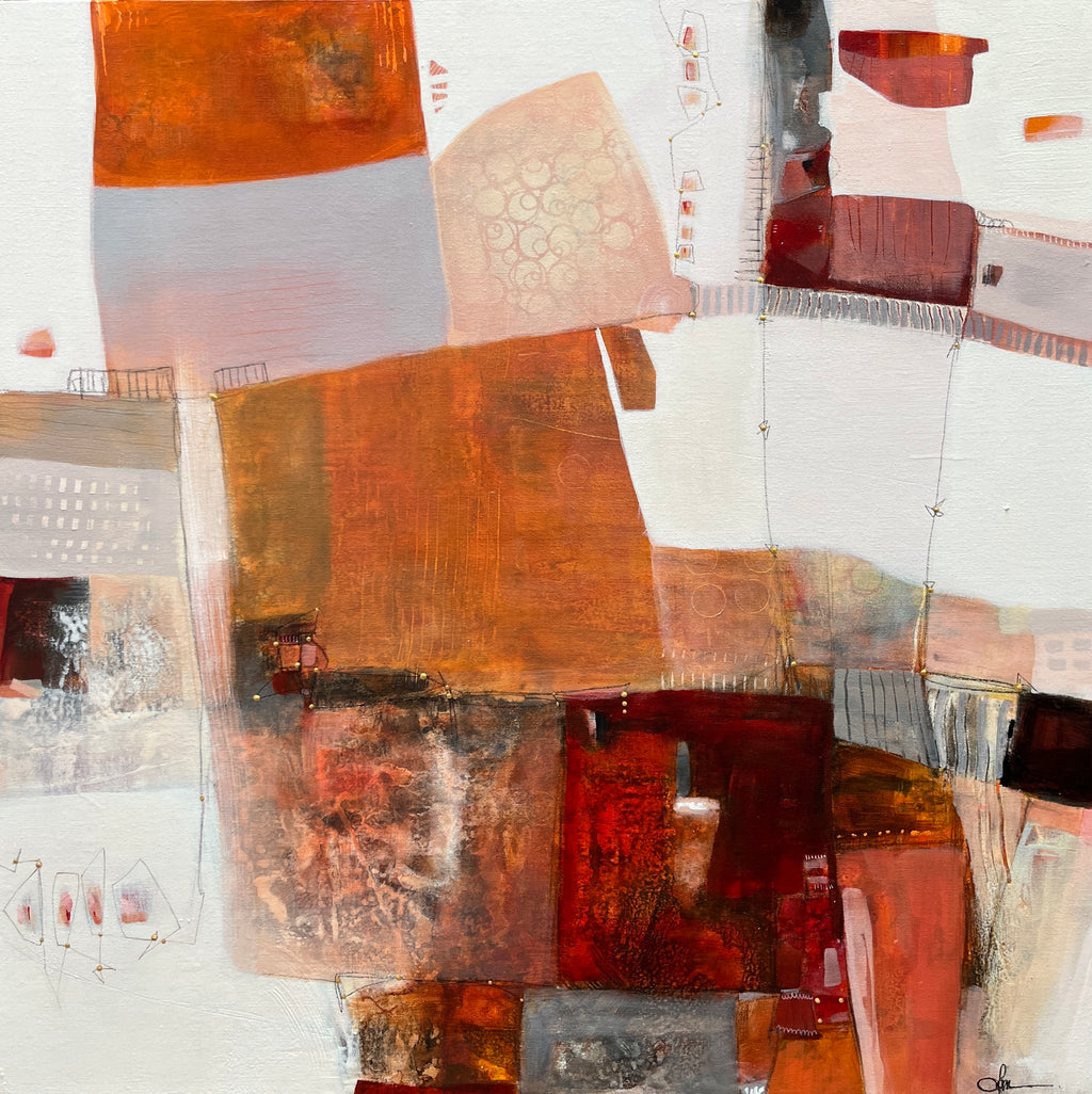 Building bridges - 30" x 30"