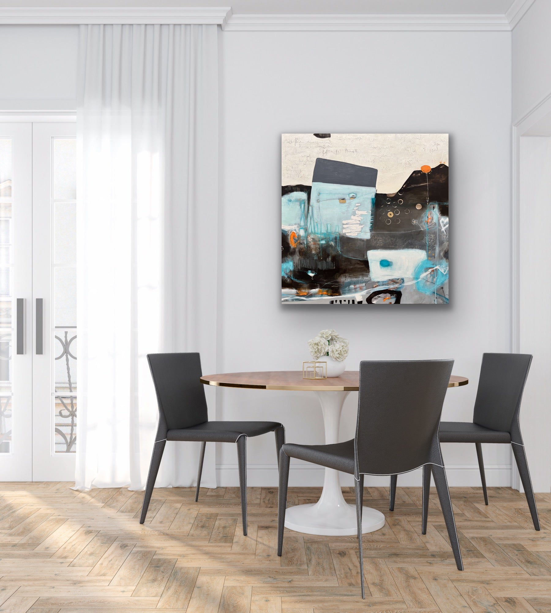 Jardin secret - 40" x 40 "