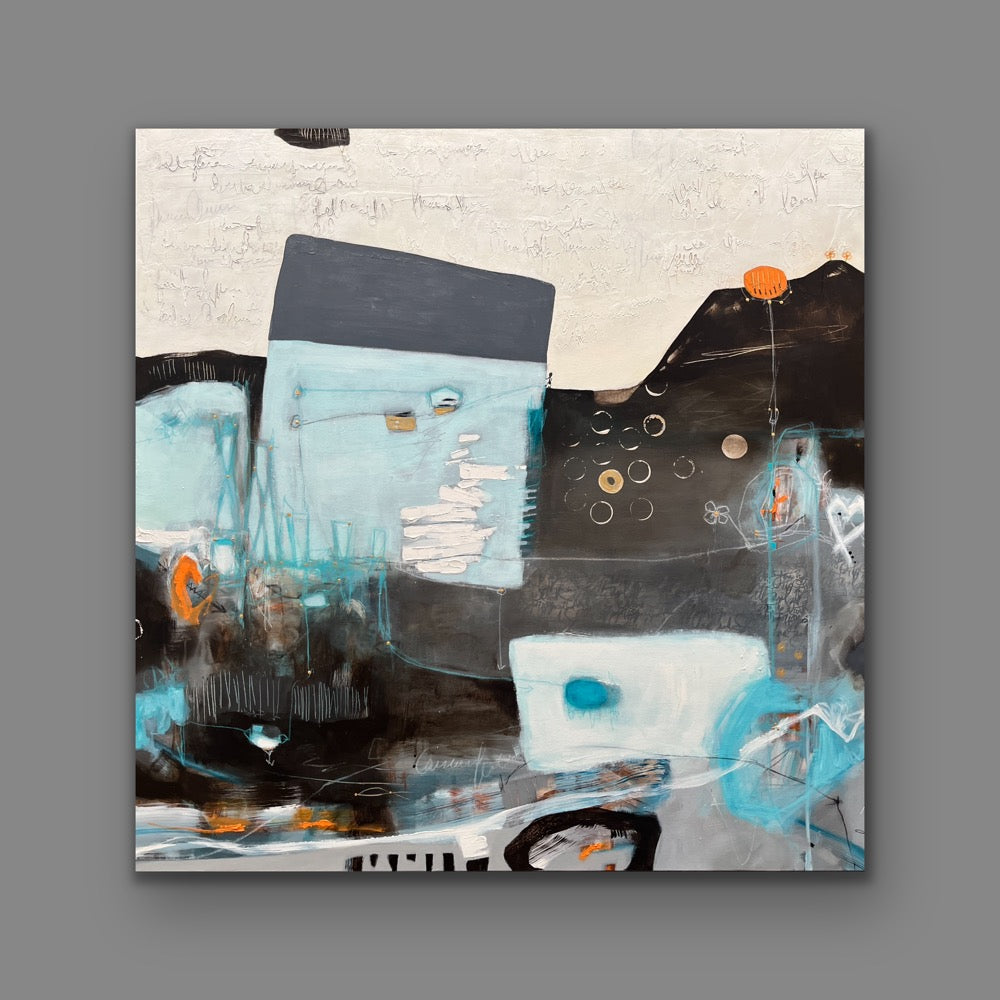 Jardin secret - 40" x 40 "