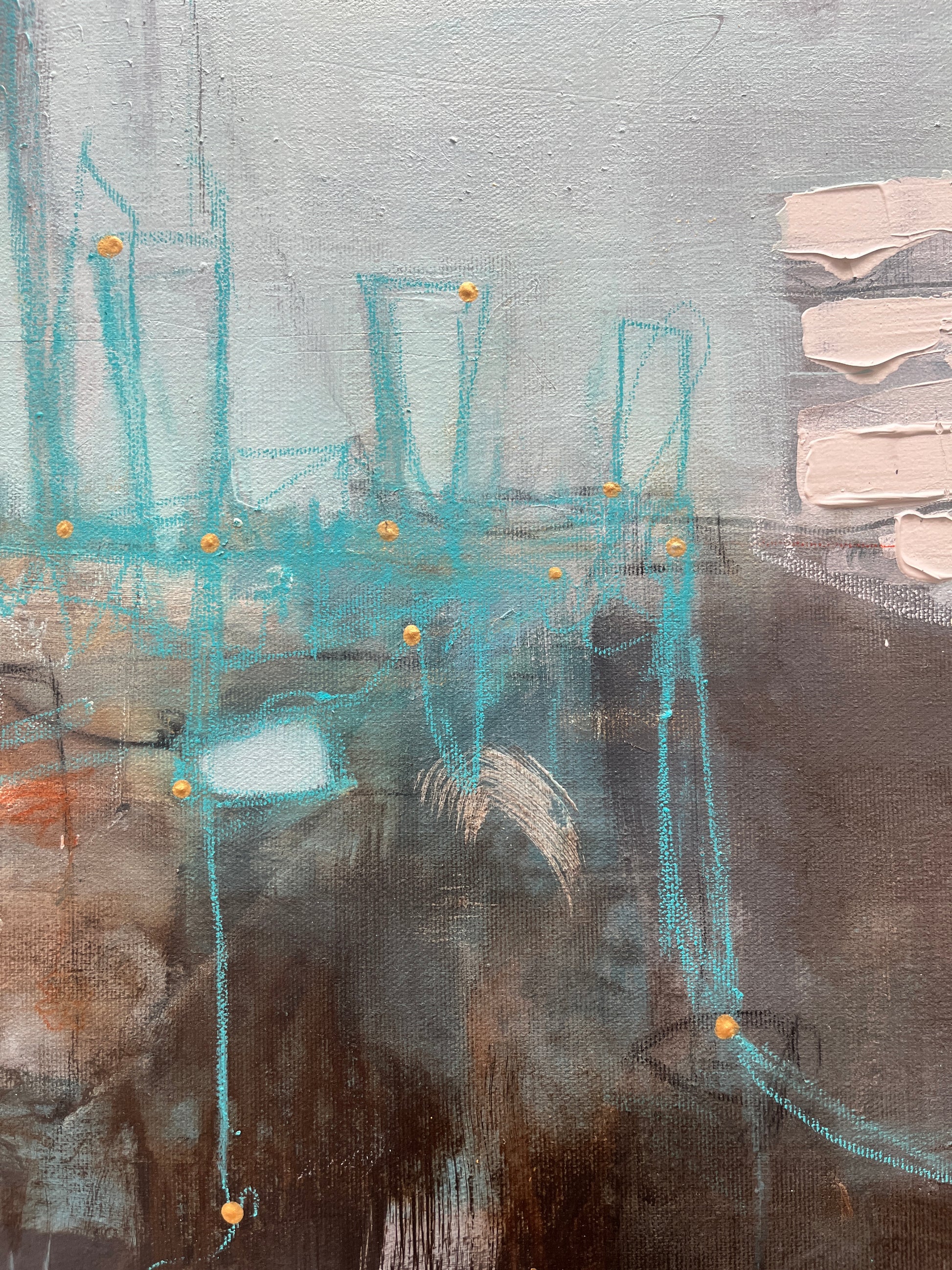 Jardin secret - 40" x 40 "