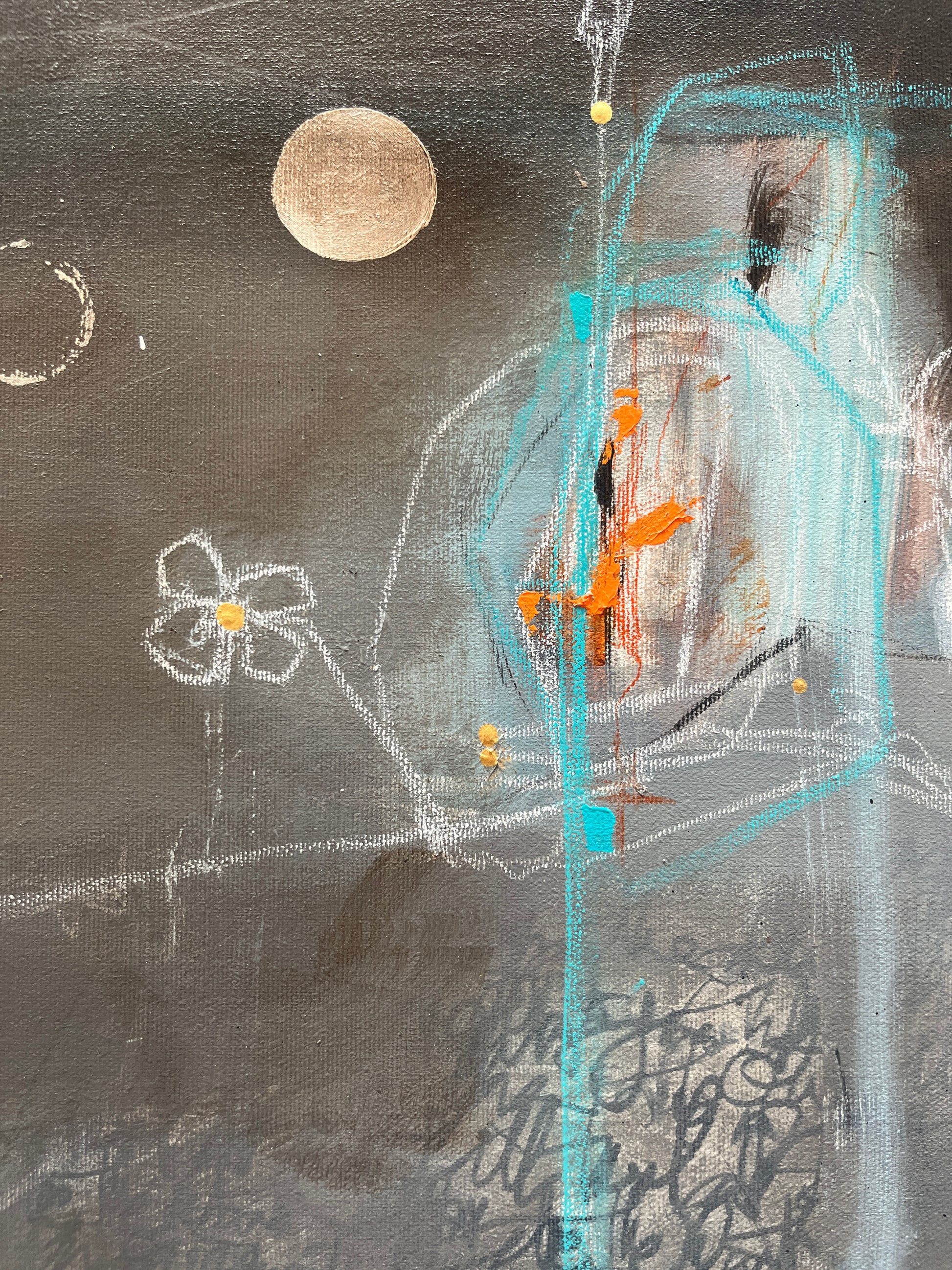 Jardin secret - 40" x 40 "