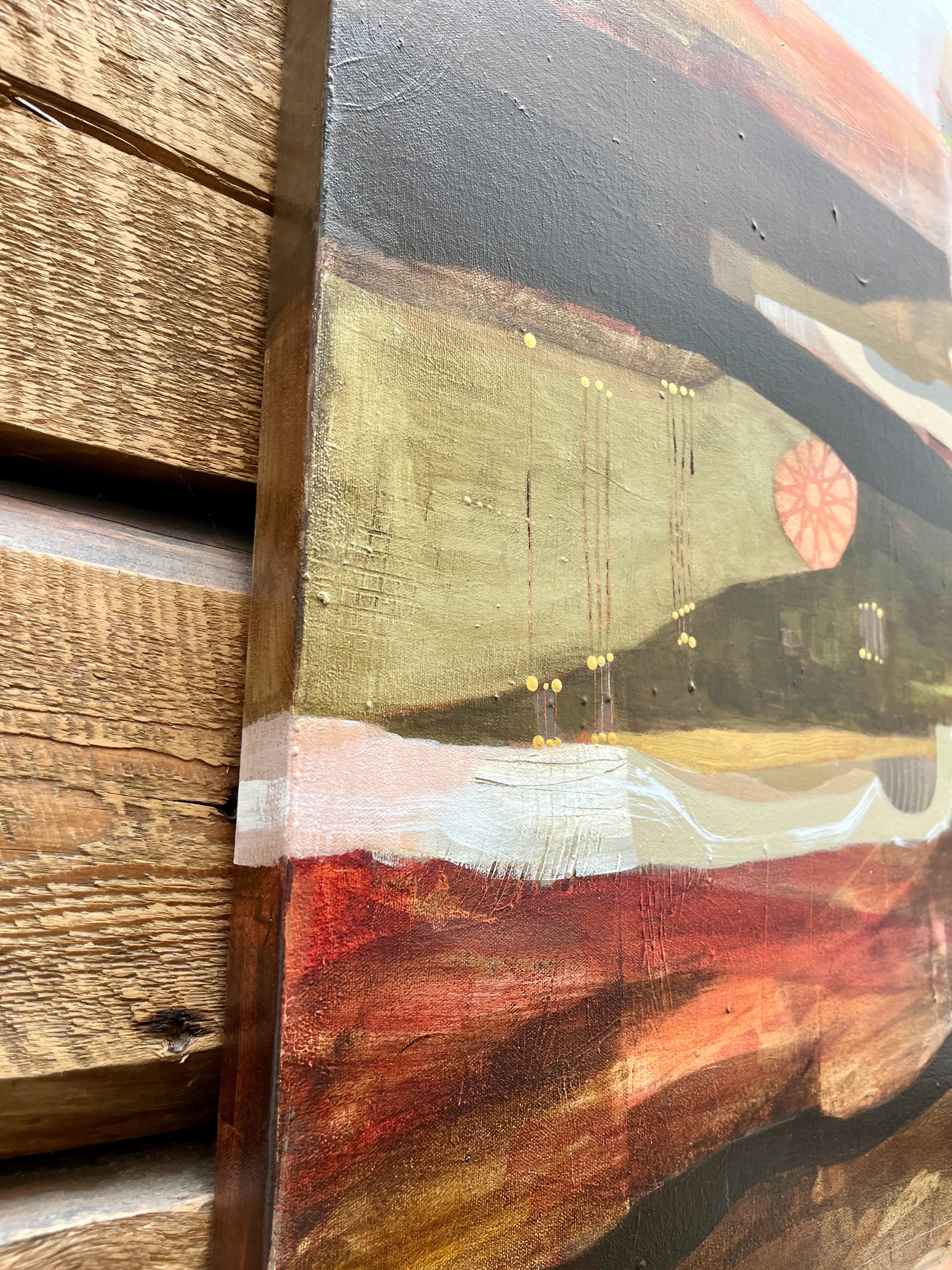 Playing outside - 36 x 48