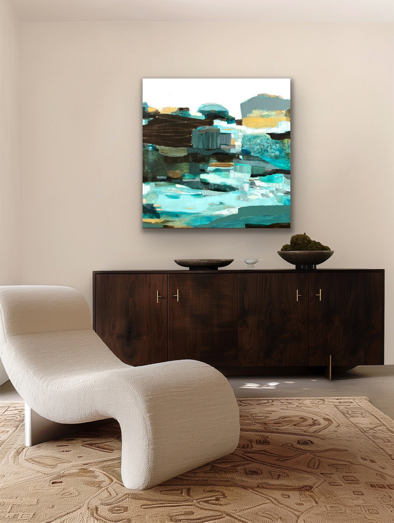 Rivage entrelacé - 36 x 36