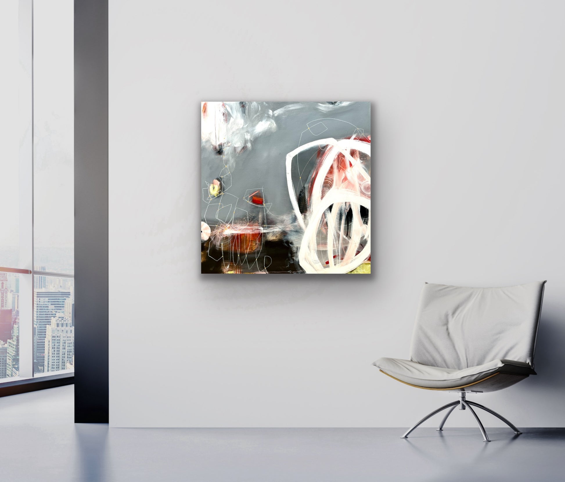 Entrelacé - 36" x 36 "