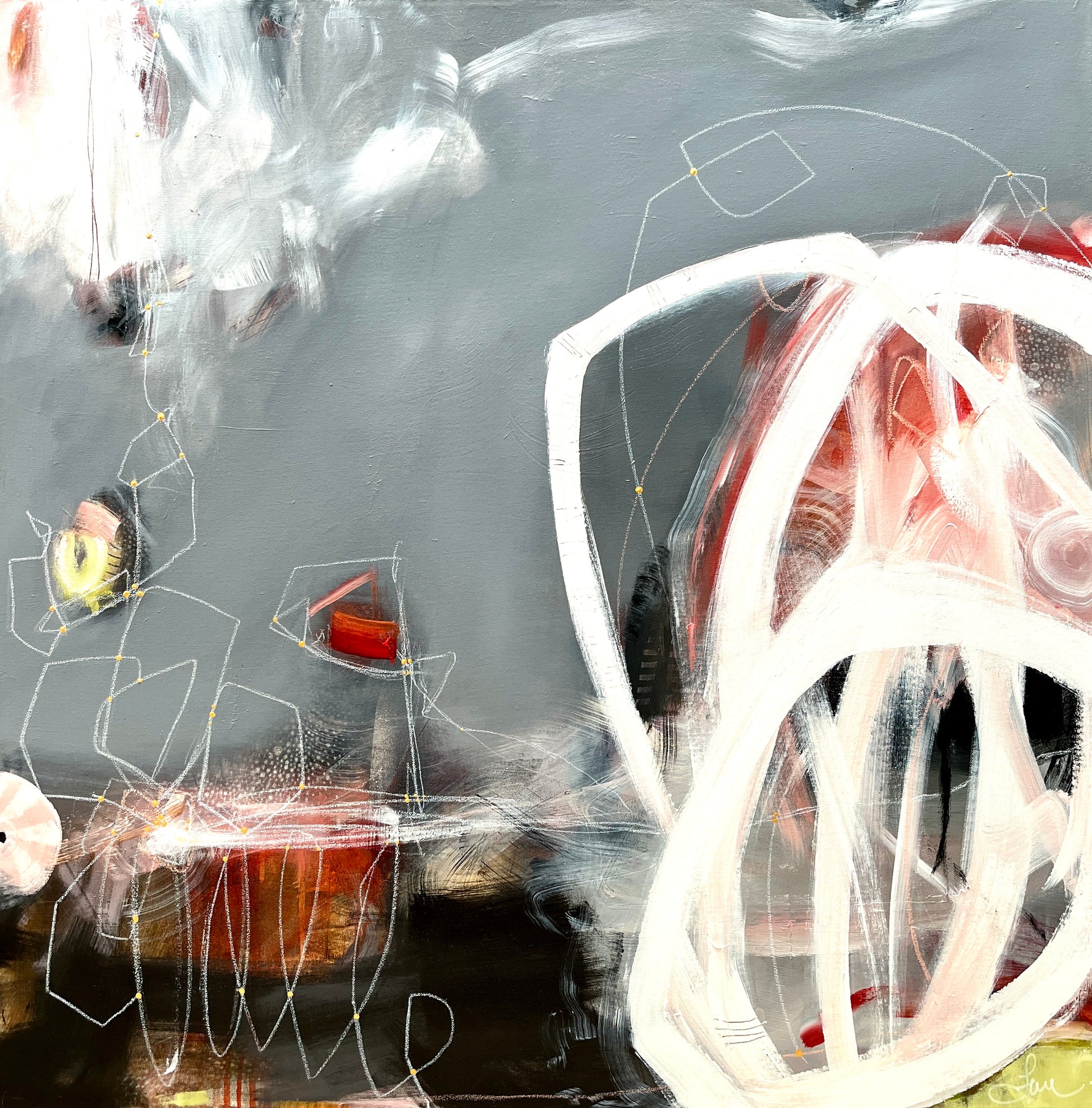 Entrelacé - 36" x 36 "