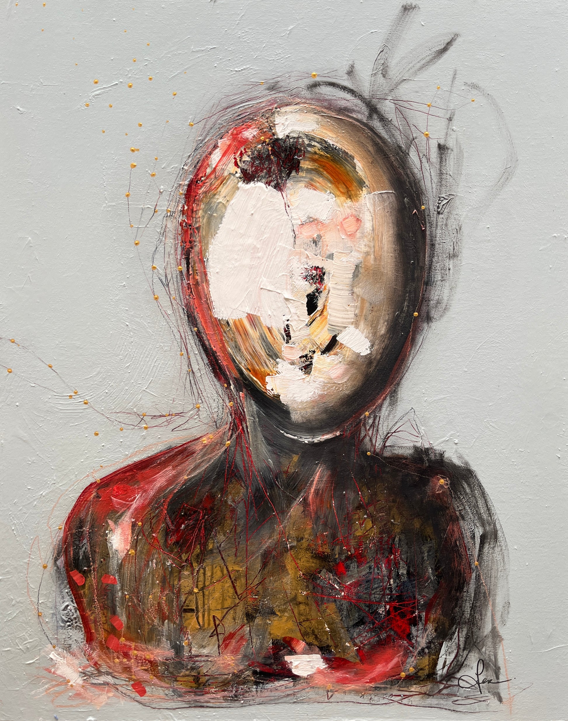 Le poid du silence - 30" x 24"