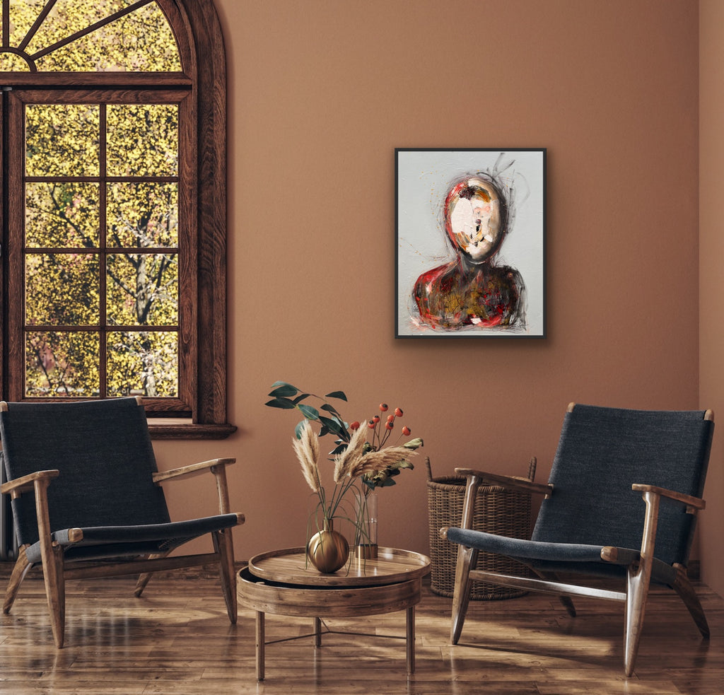 Le poid du silence - 30" x 24"