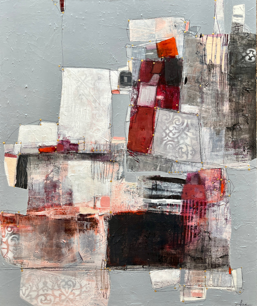 Main de fer dans un gant de velours - 36" x 30"