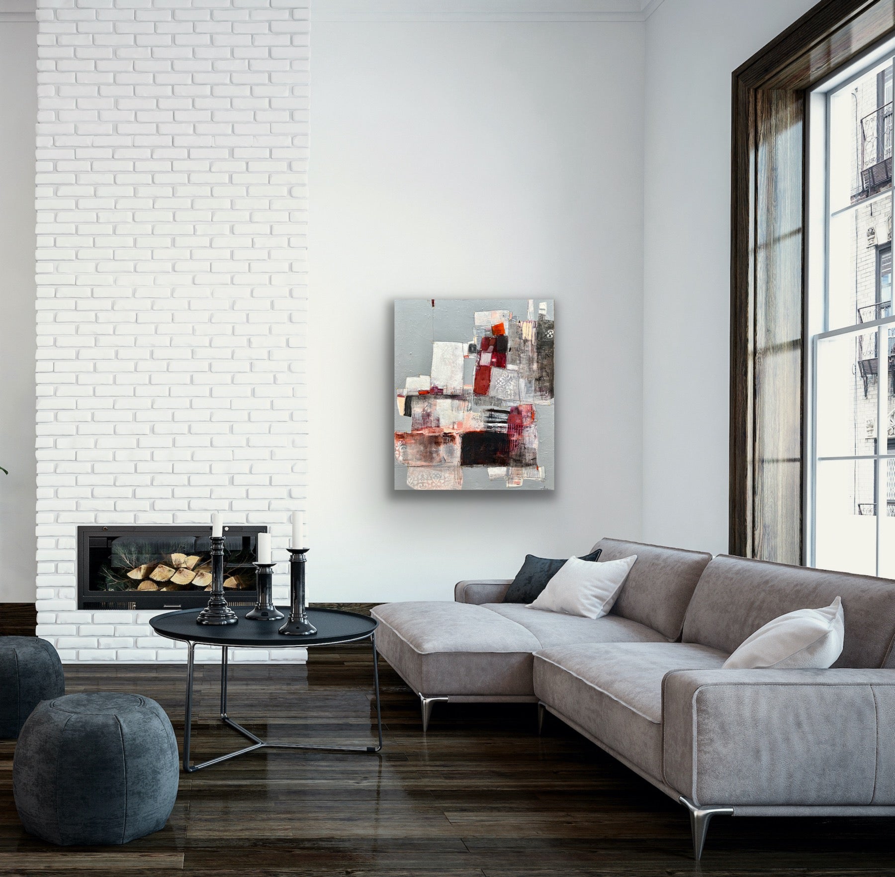 Main de fer dans un gant de velours - 36" x 30"