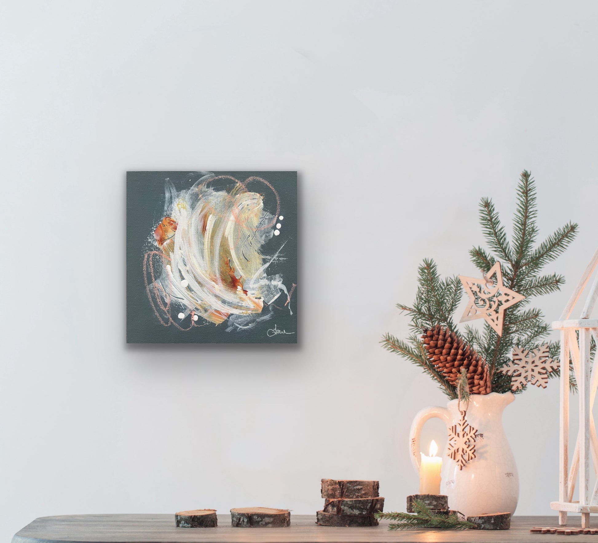 Cyclone de velours - 8" x 8"