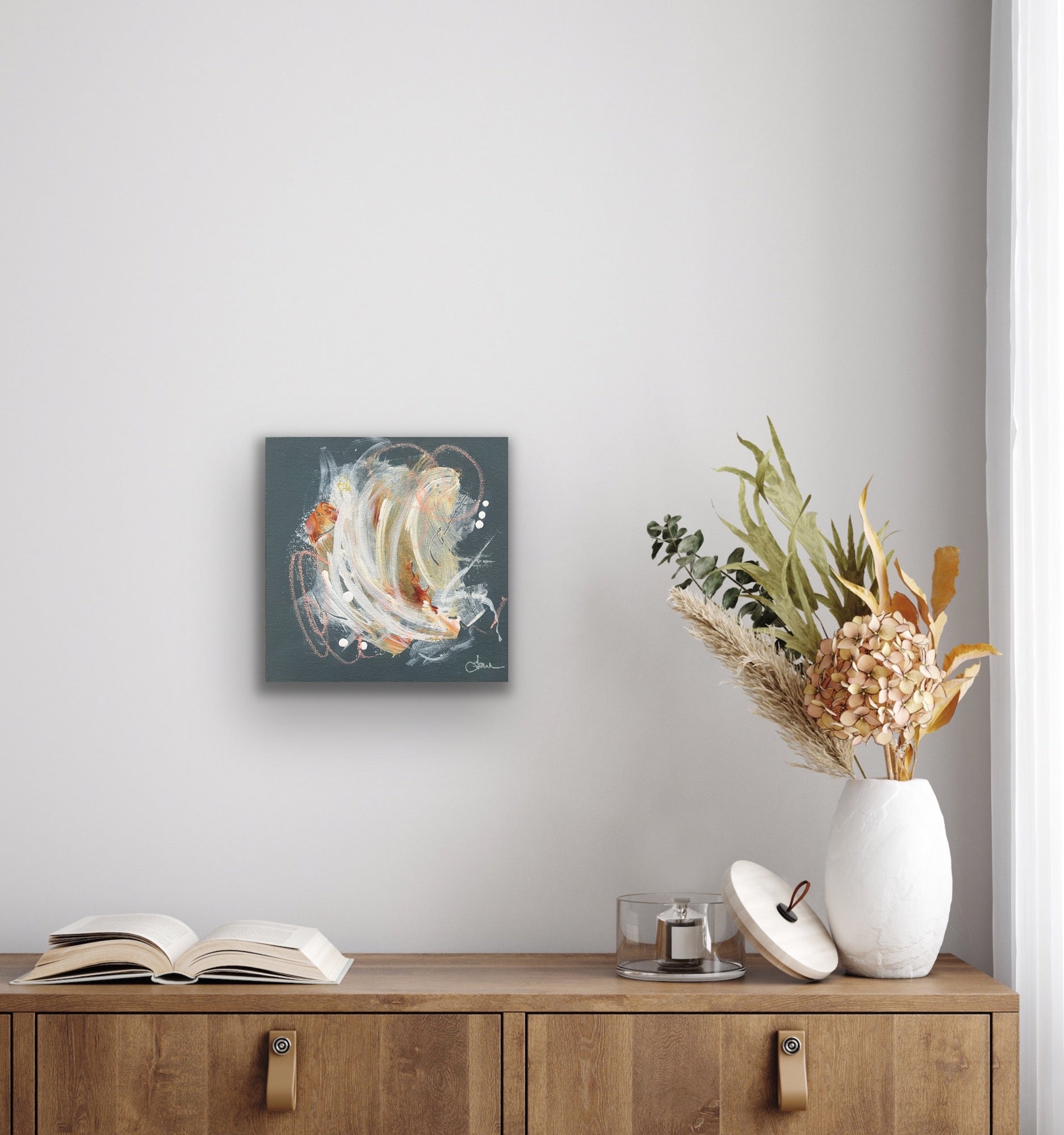 Cyclone de velours - 8" x 8"