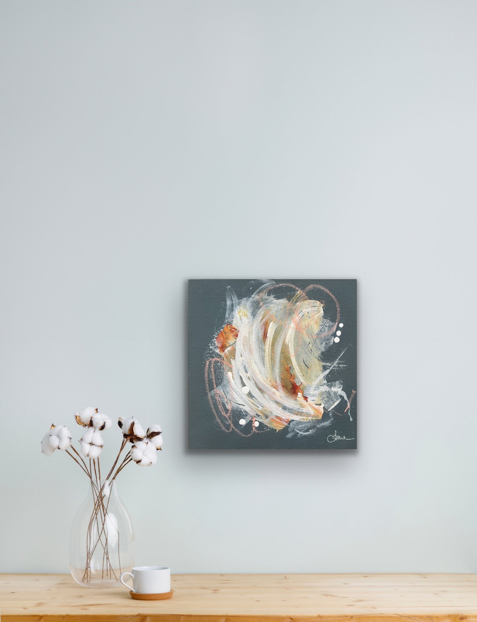 Cyclone de velours - 8" x 8"