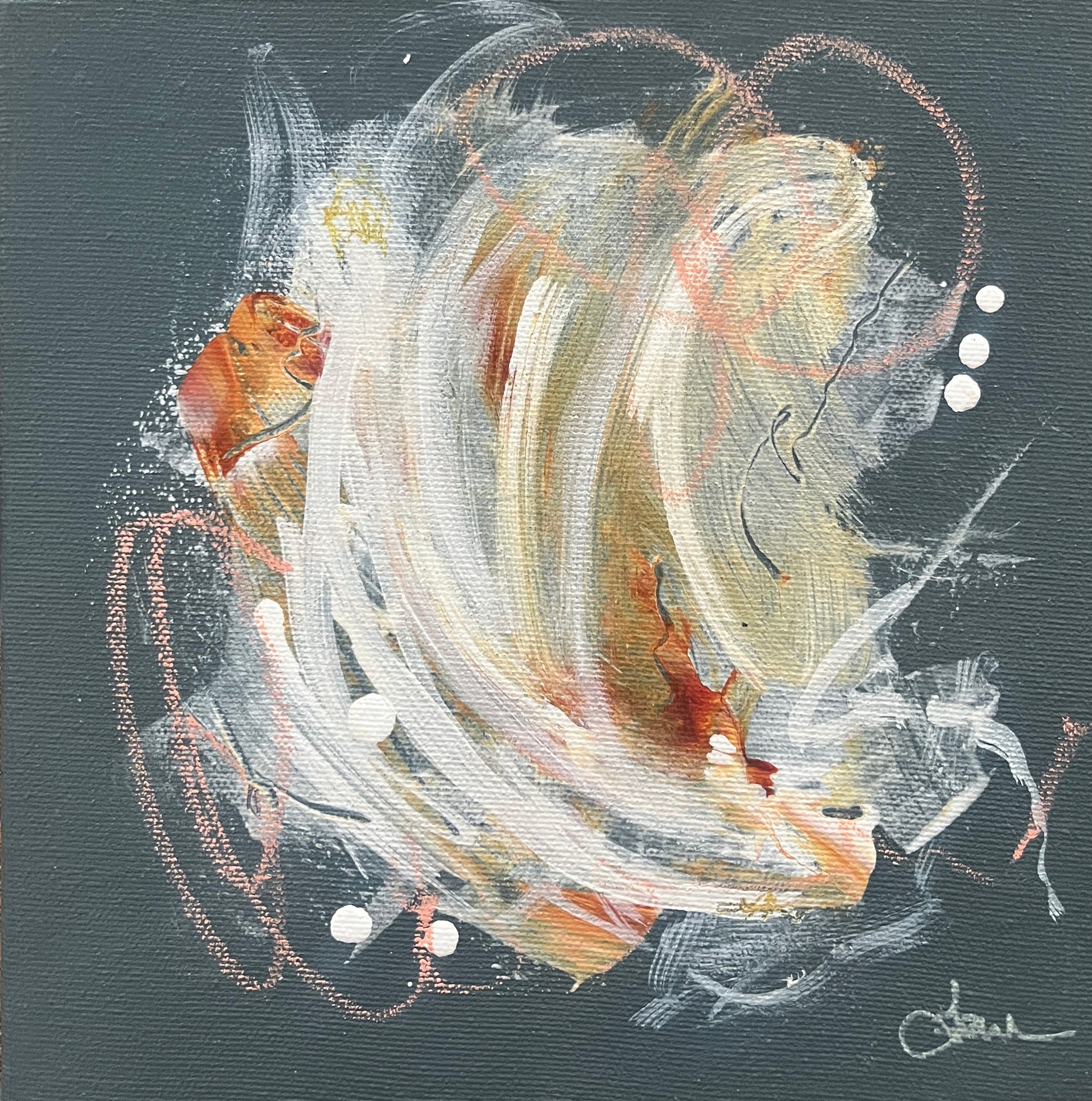 Cyclone de velours - 8" x 8"