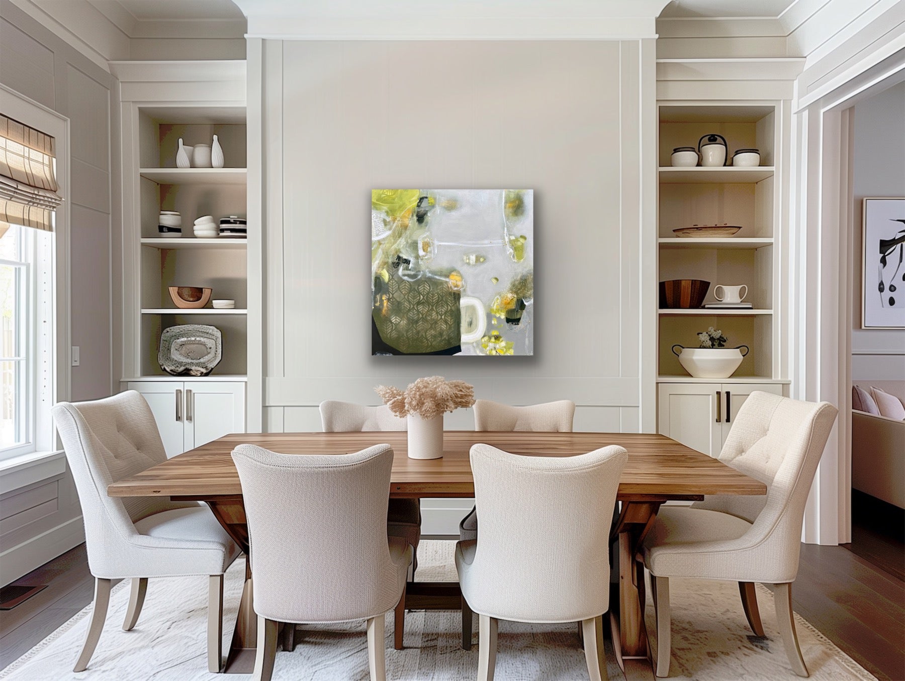 Hanging by a thread- 30" x 30"