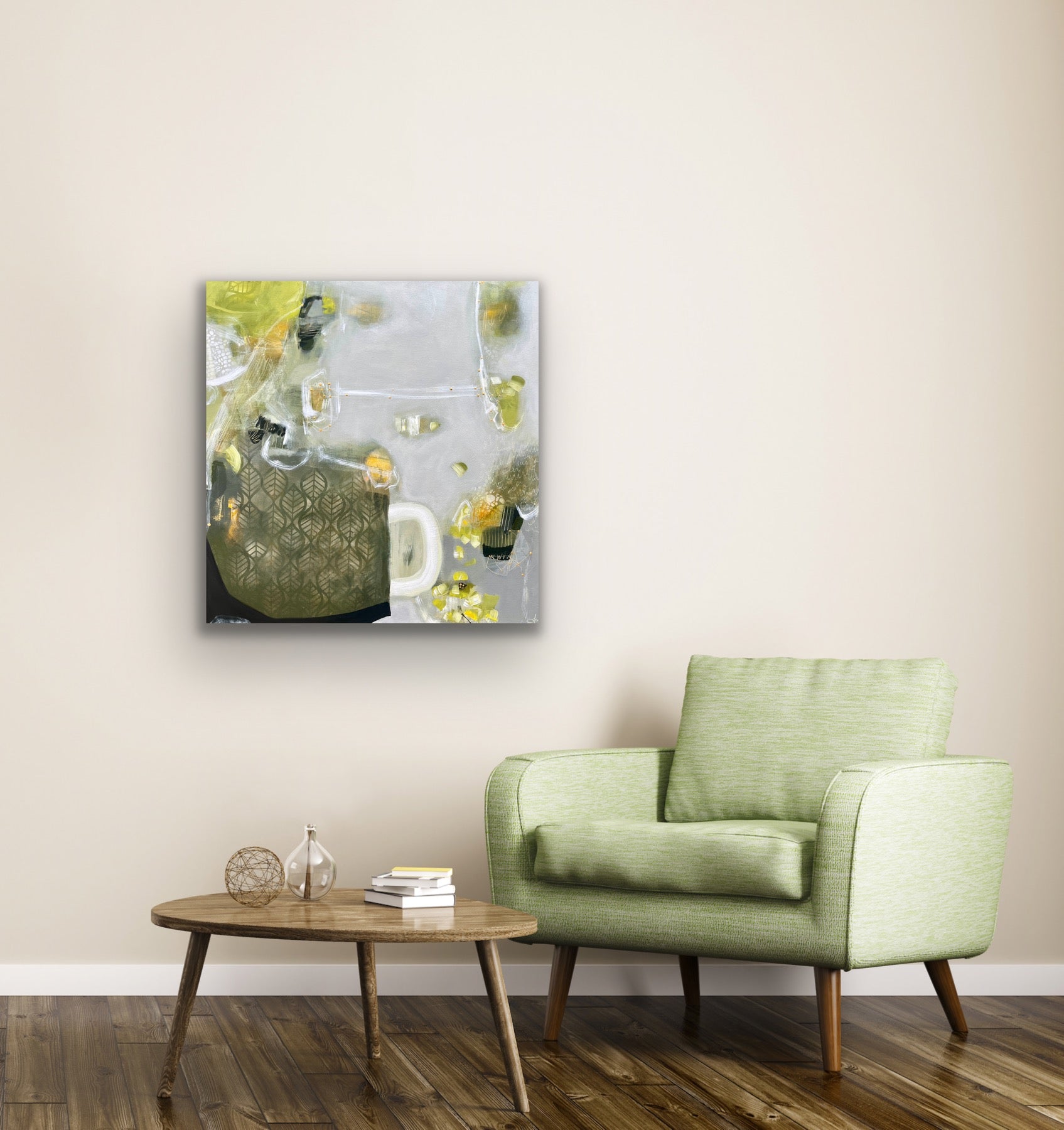 Hanging by a thread- 30" x 30"