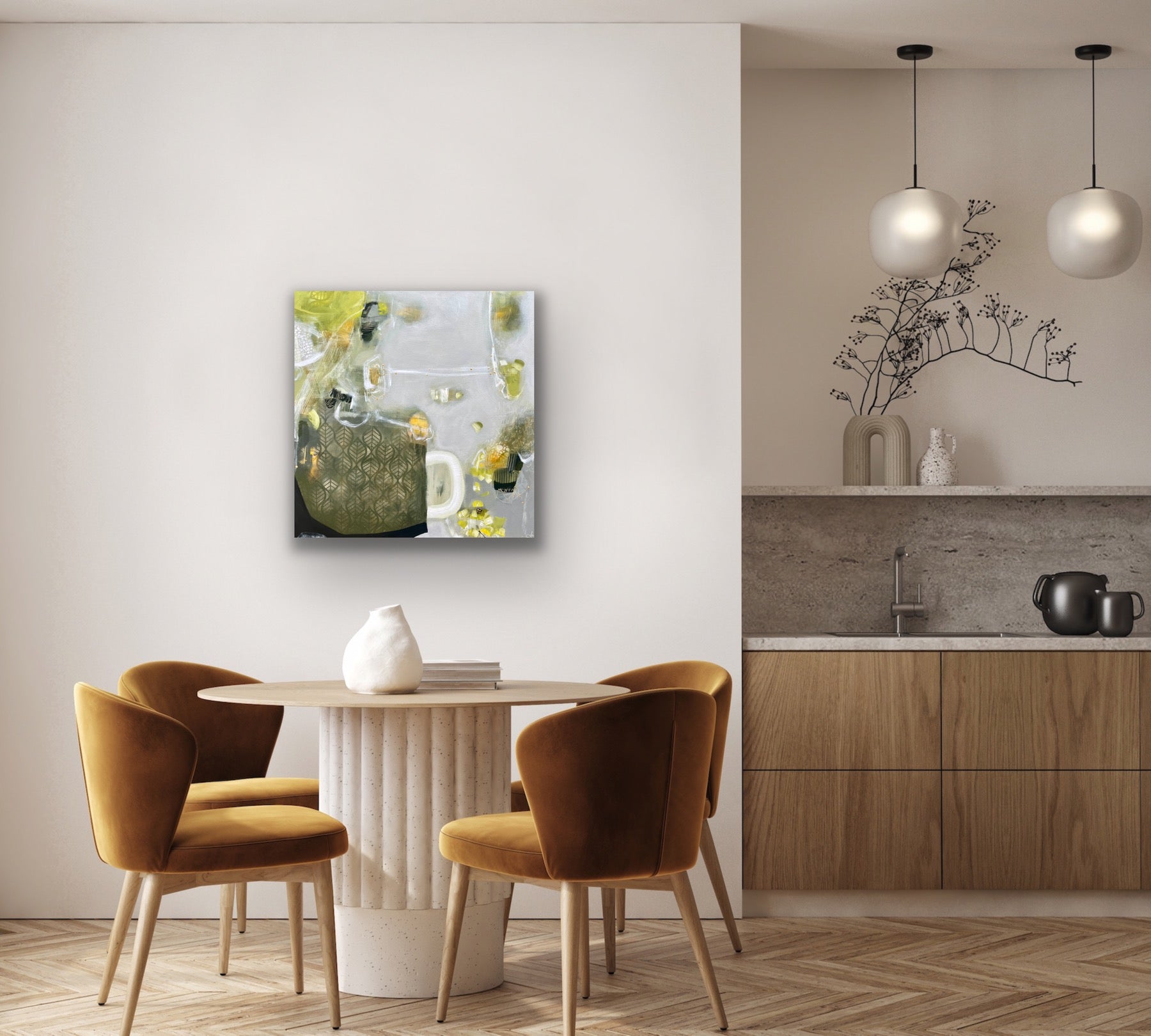 Hanging by a thread- 30" x 30"