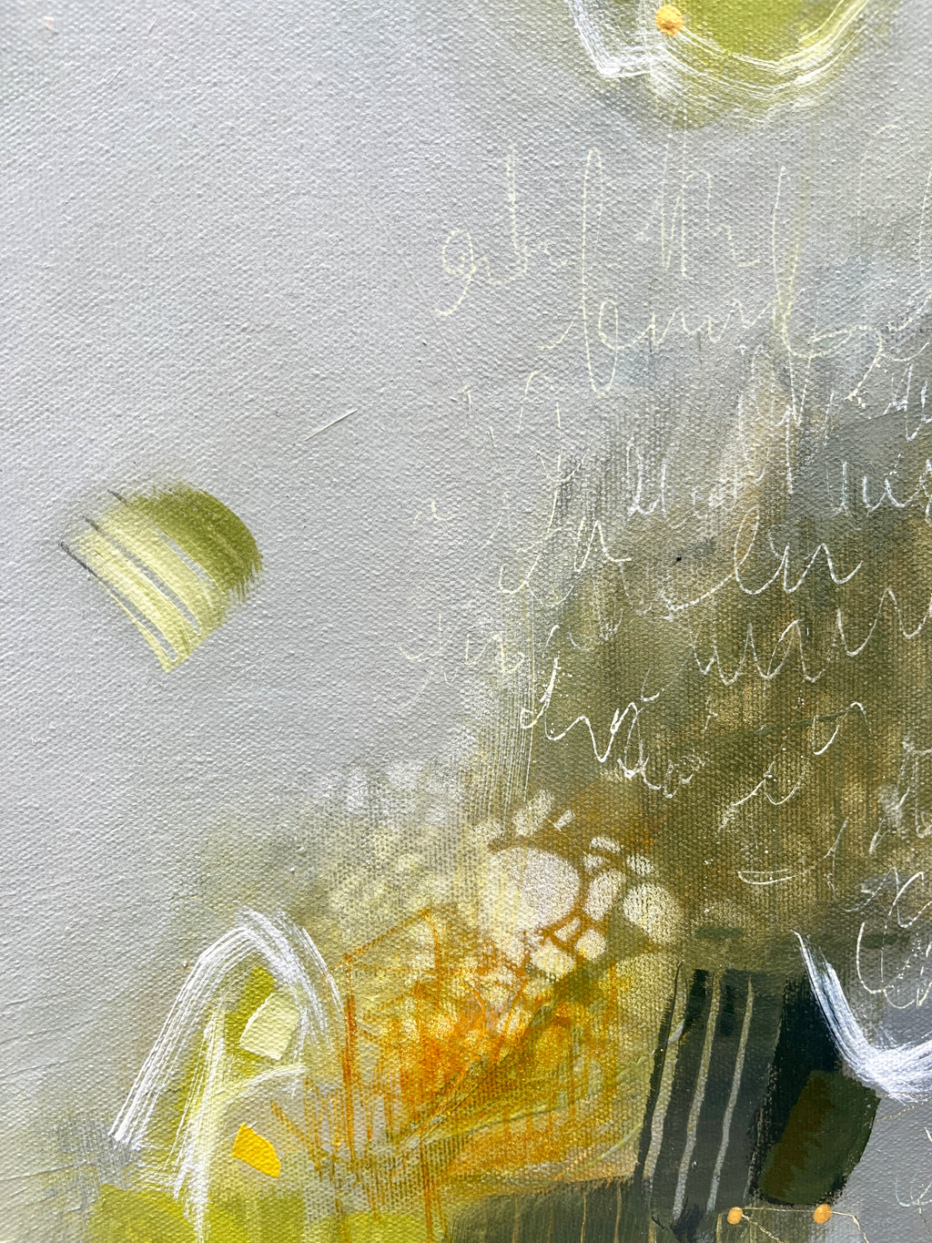 Hanging by a thread- 30" x 30"