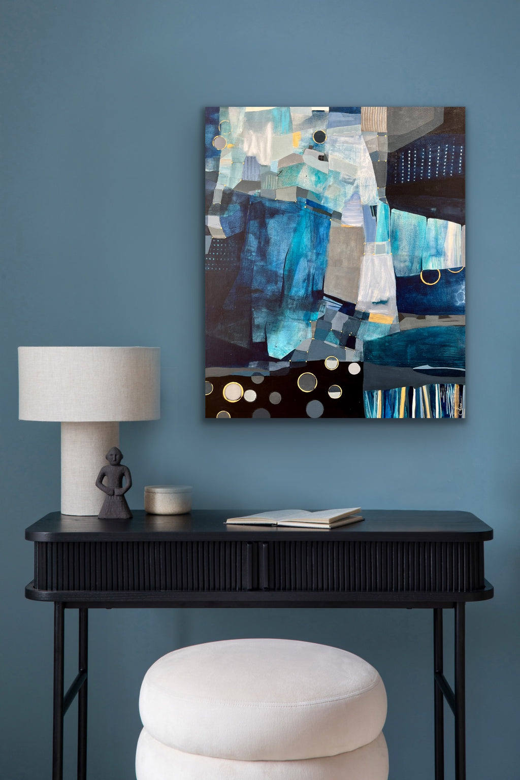 Échos d'un rêve bleu - 36 x 30