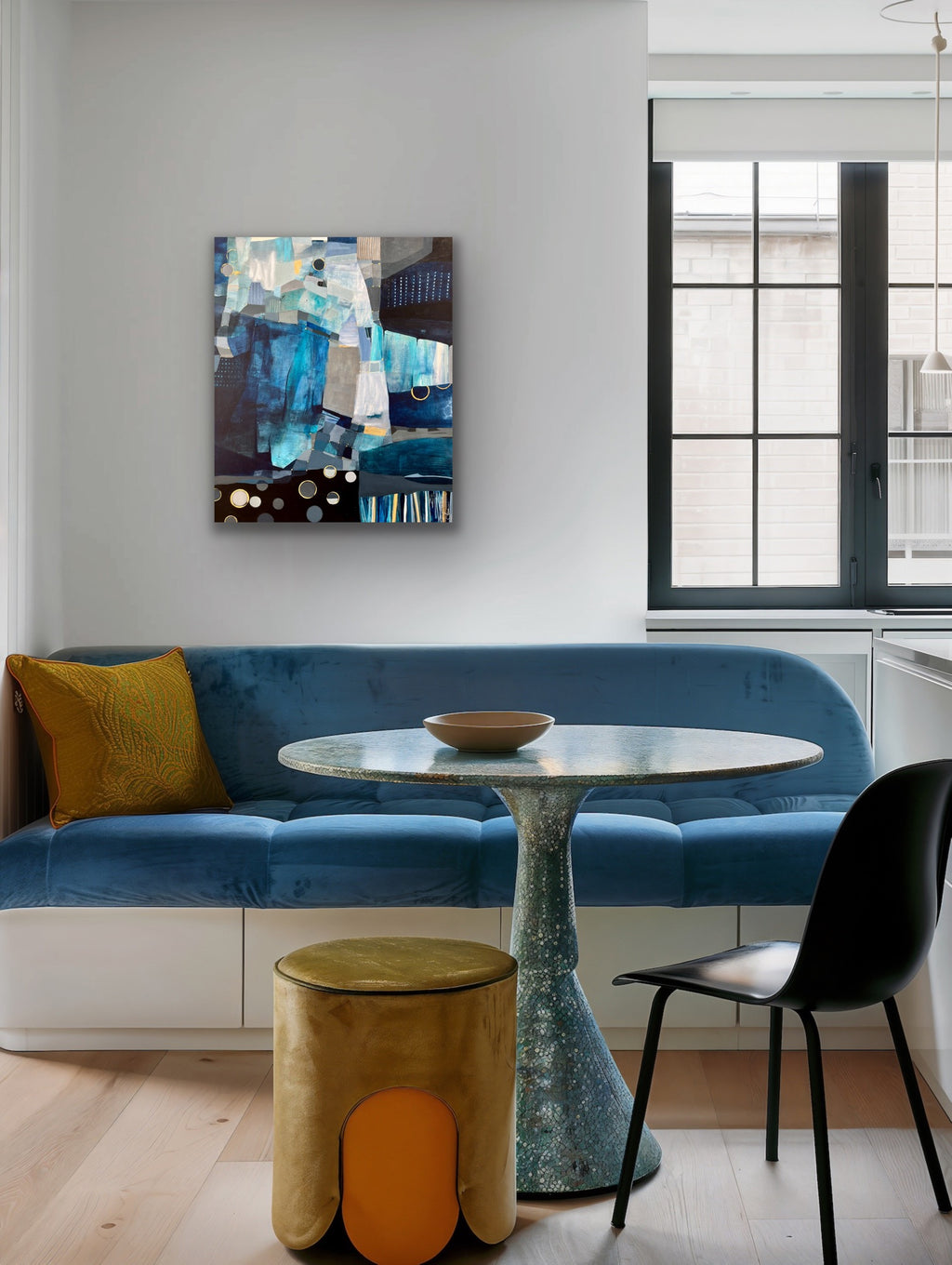Échos d'un rêve bleu - 36 x 30