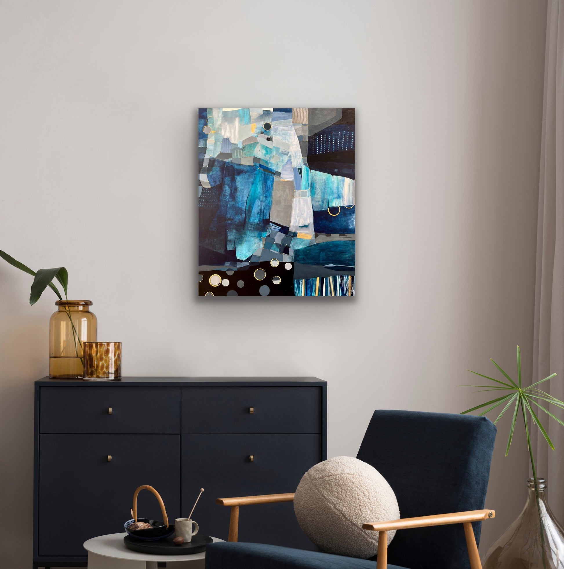 Échos d'un rêve bleu - 36 x 30