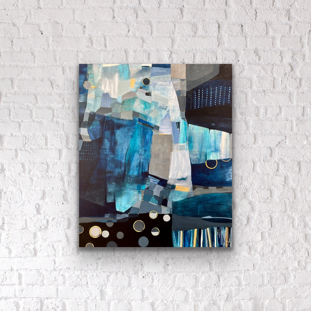 Échos d'un rêve bleu - 36 x 30