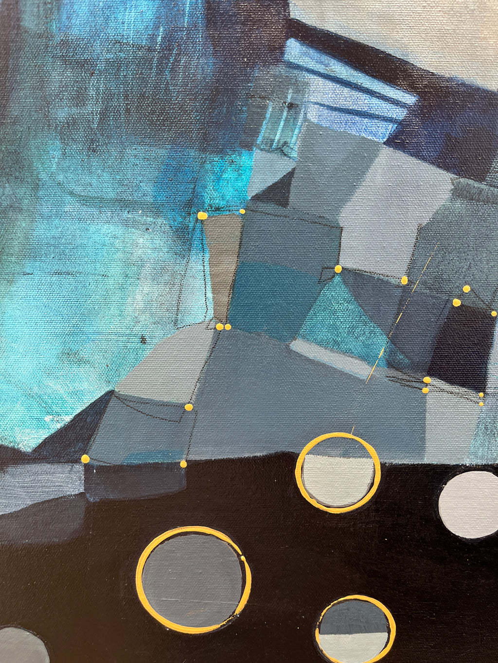 Échos d'un rêve bleu - 36 x 30