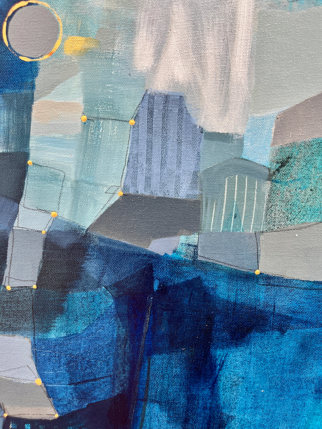 Échos d'un rêve bleu - 36 x 30