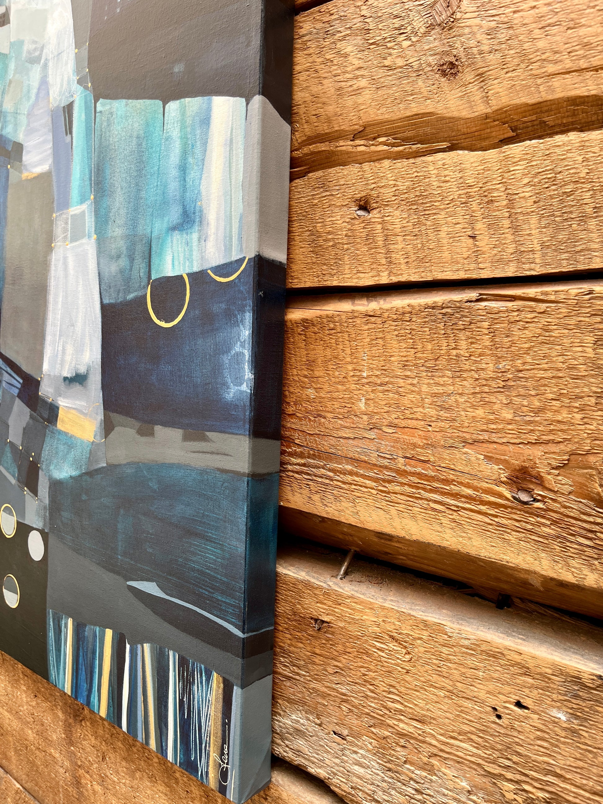 Échos d'un rêve bleu - 36 x 30