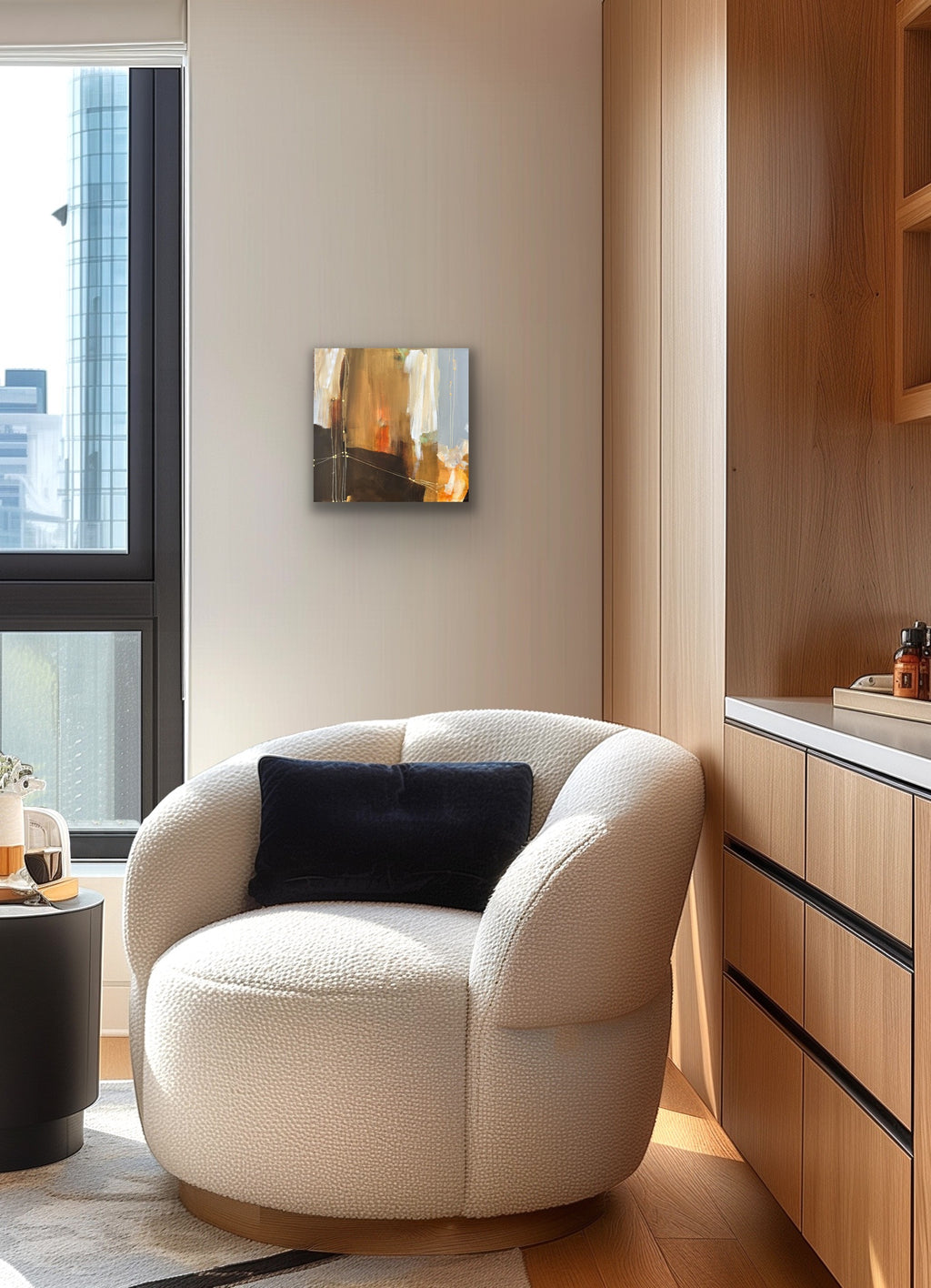 Tiré par les ficelles - 16" x 16"