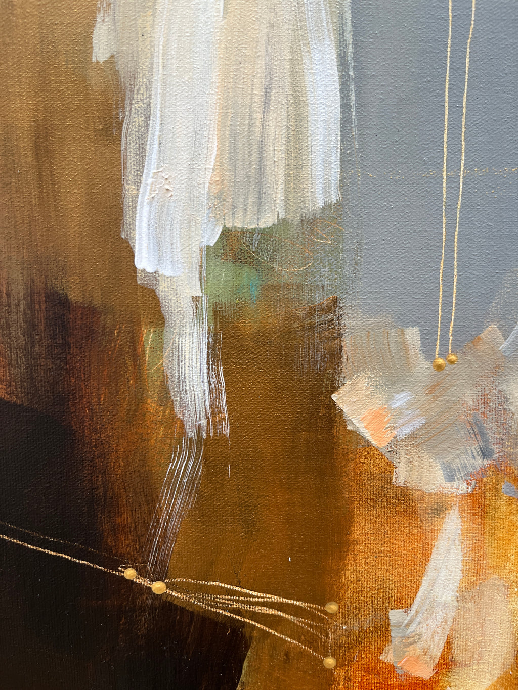 Tiré par les ficelles - 16" x 16"