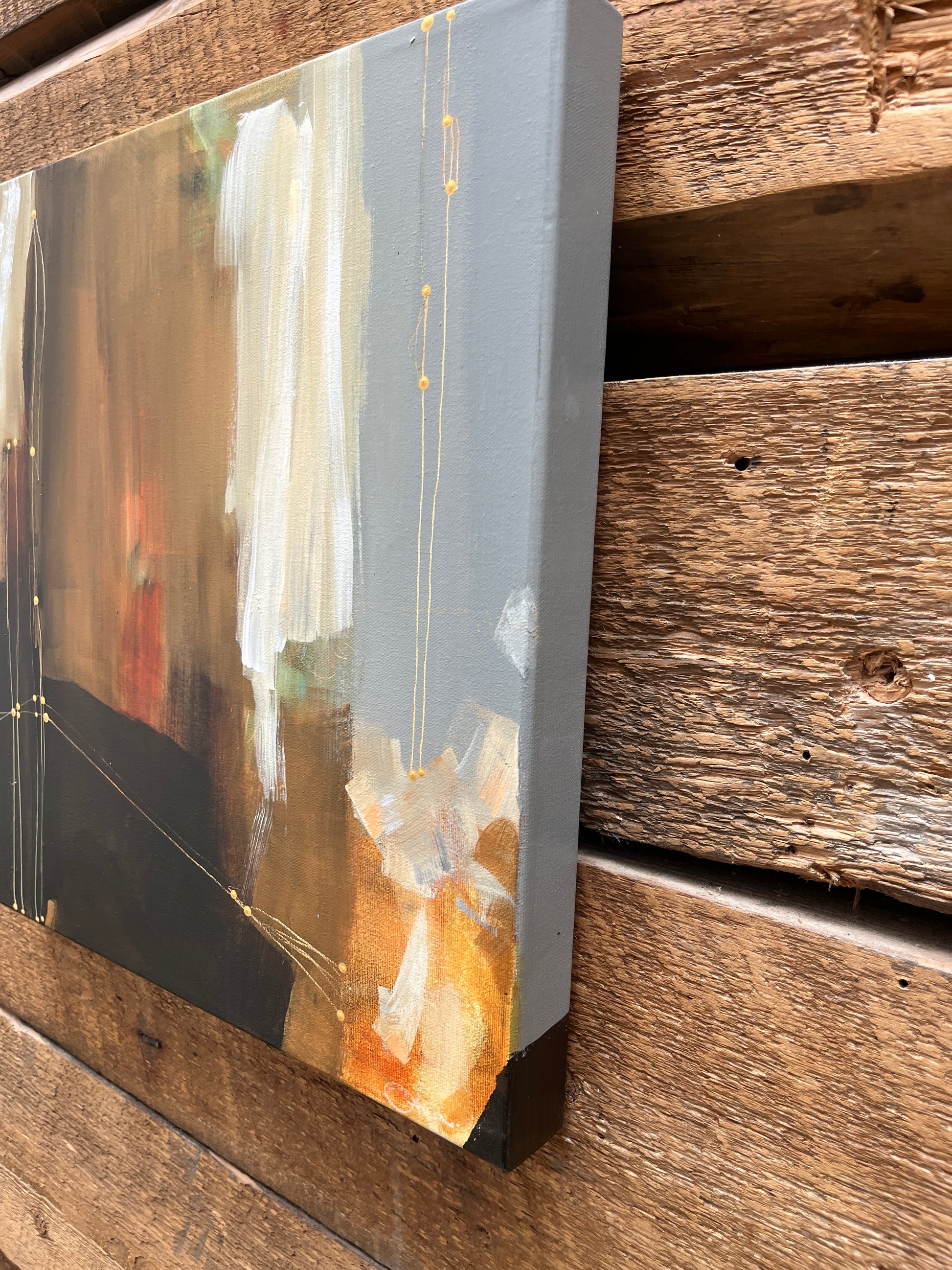 Tiré par les ficelles - 16" x 16"