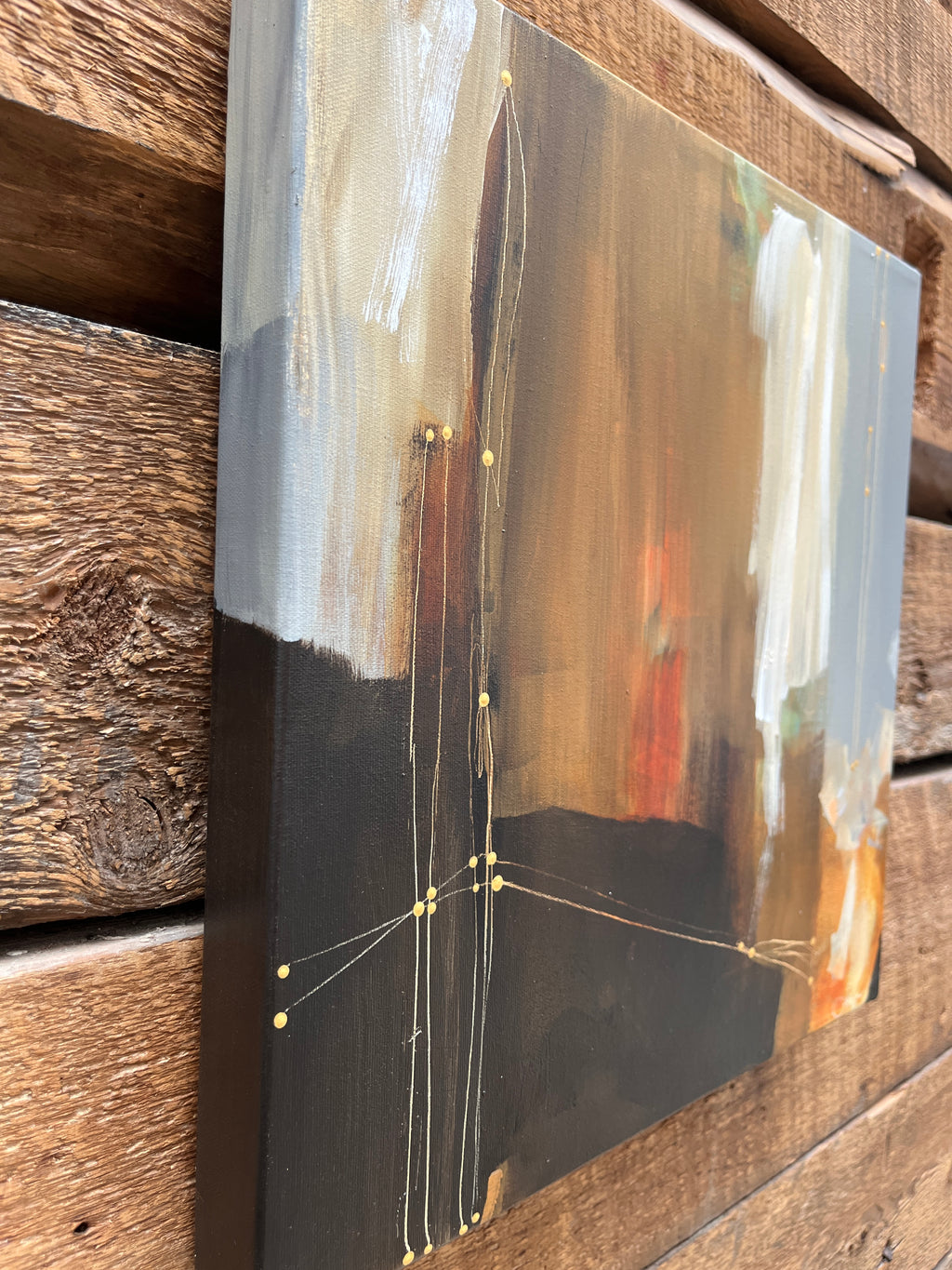 Tiré par les ficelles - 16" x 16"