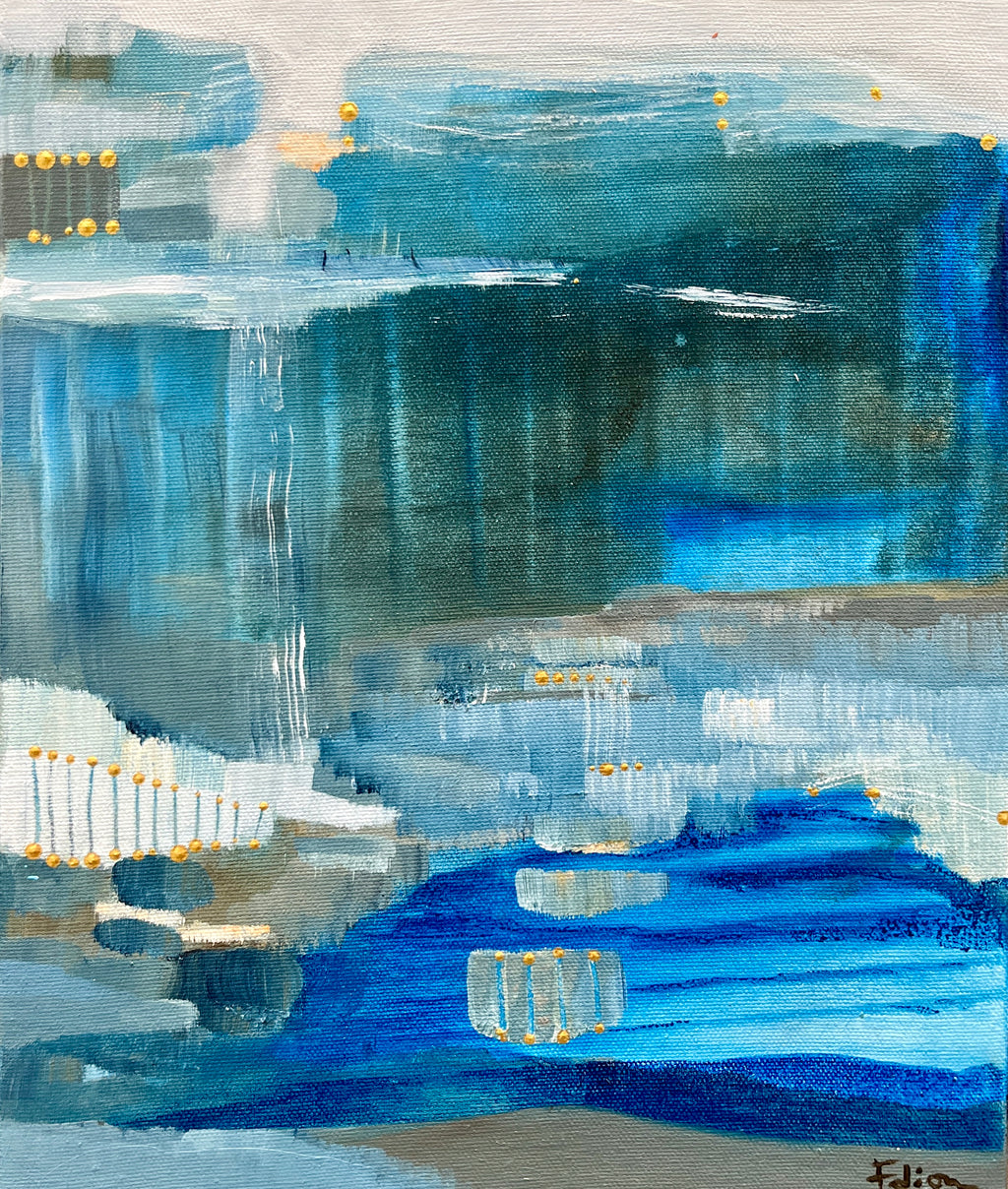 Rivière intérieure - 12 x 10