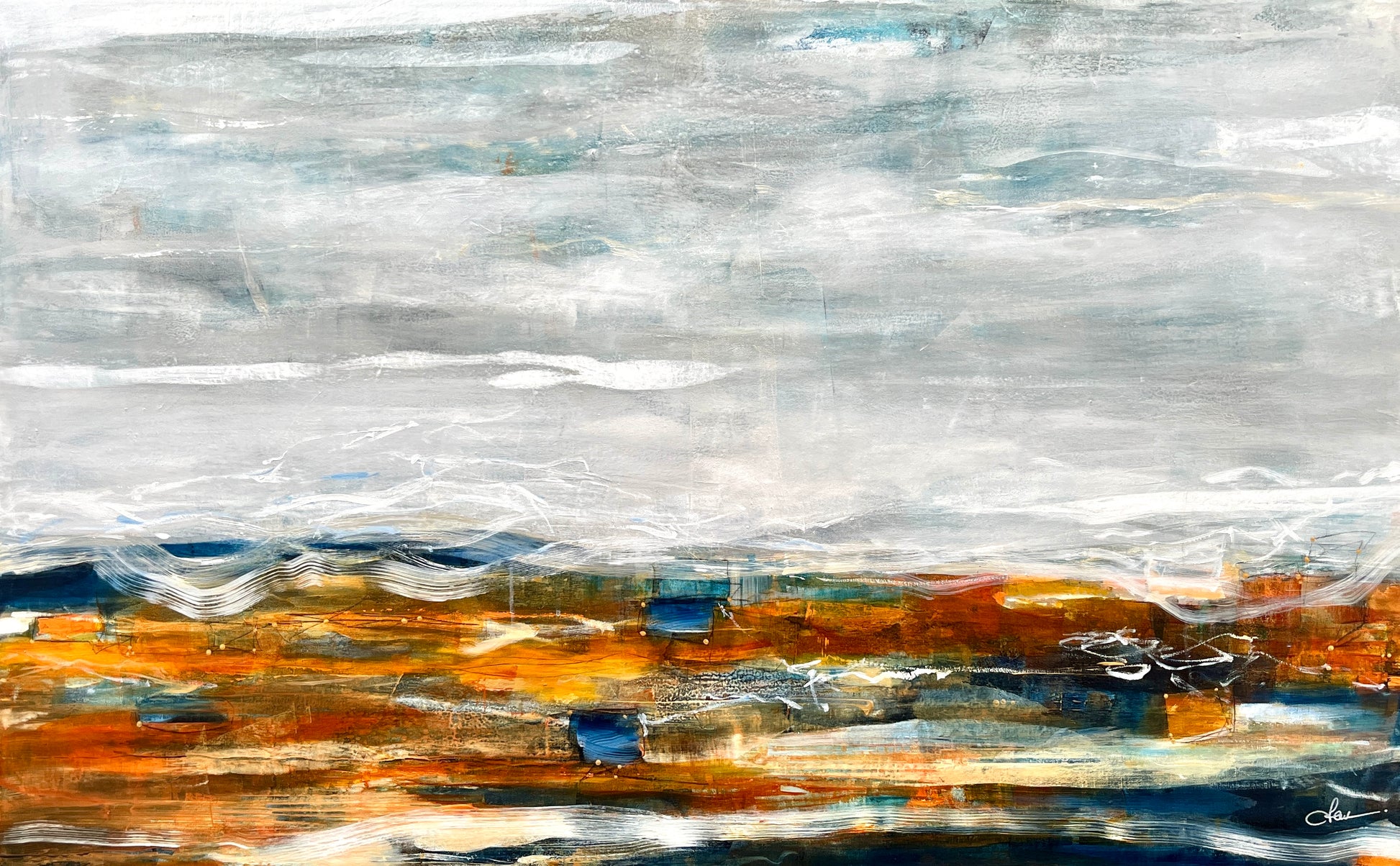 Sous un ciel d'acier - 30" x 48"