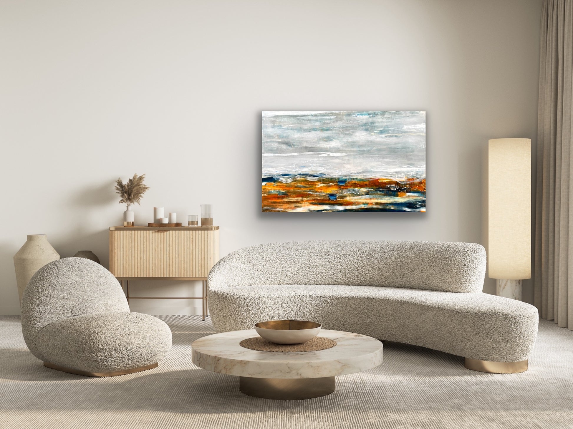 Sous un ciel d'acier - 30" x 48"