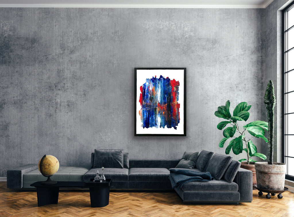 Behind the wall - 48"x 36"