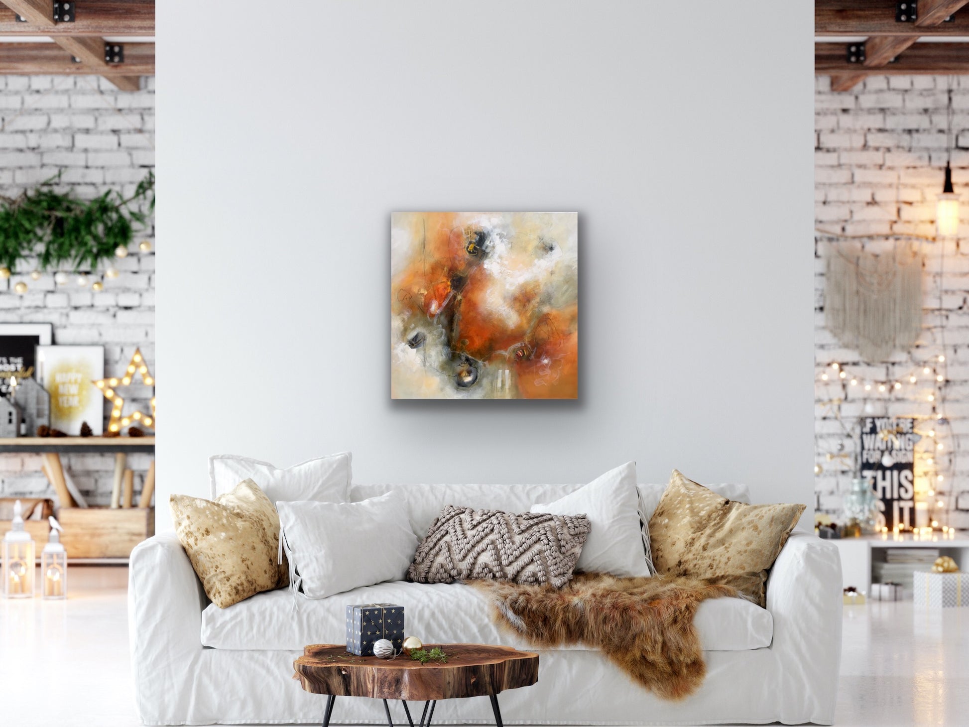 L'effet domino - 30" x 30"