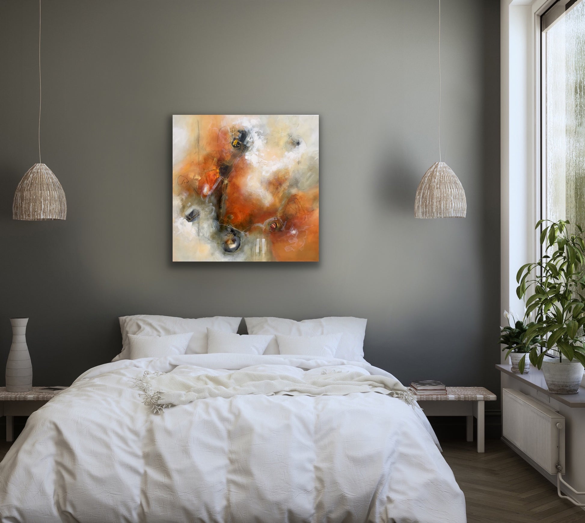 L'effet domino - 30" x 30"