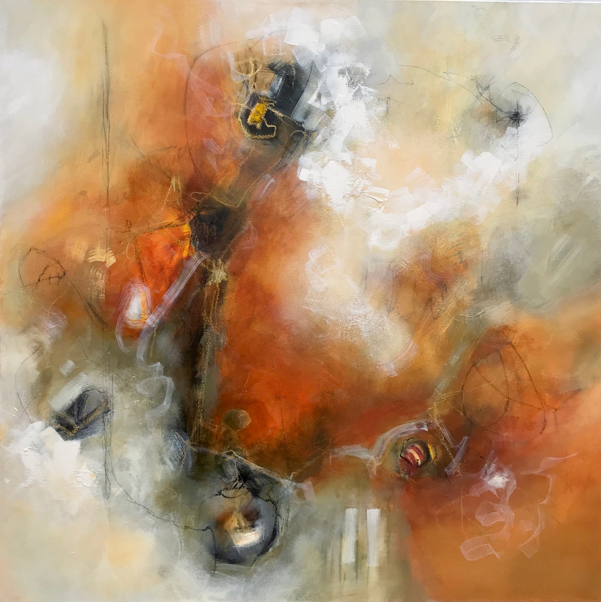 L'effet domino - 30" x 30"