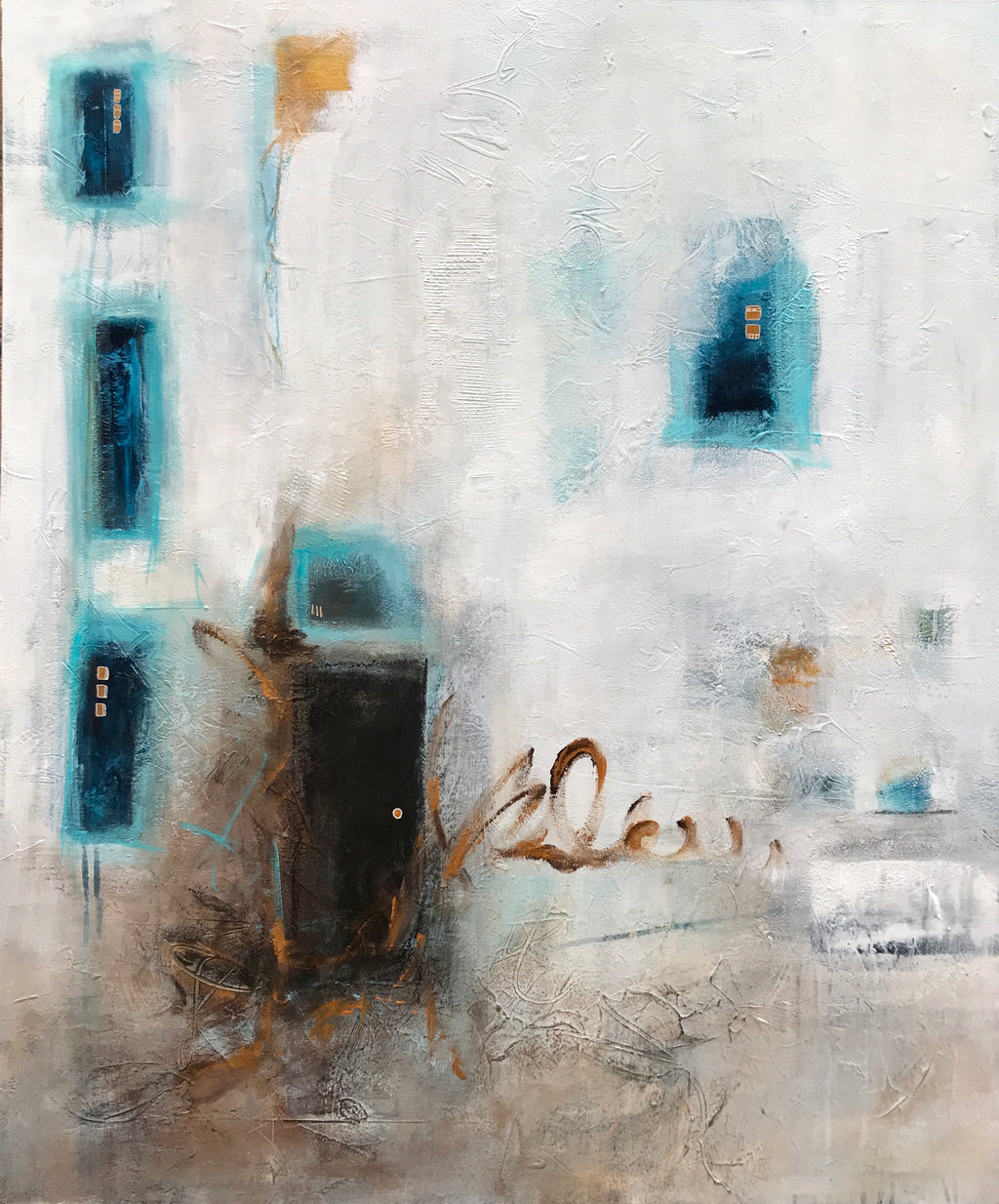 La porte noire - 36"x30"