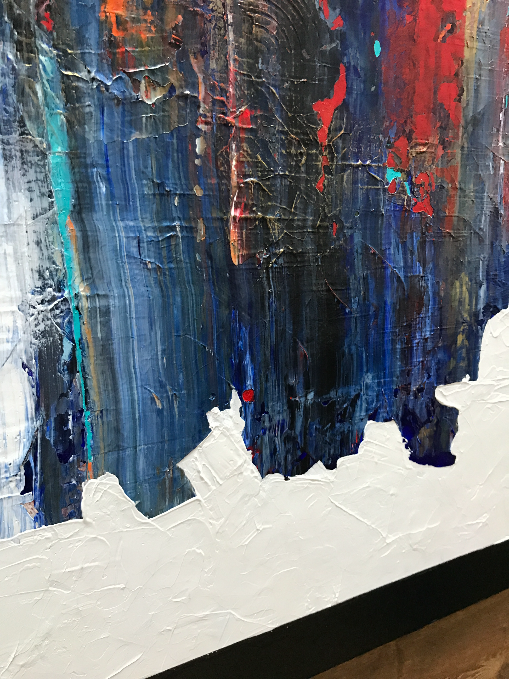 Behind the wall - 48"x 36"