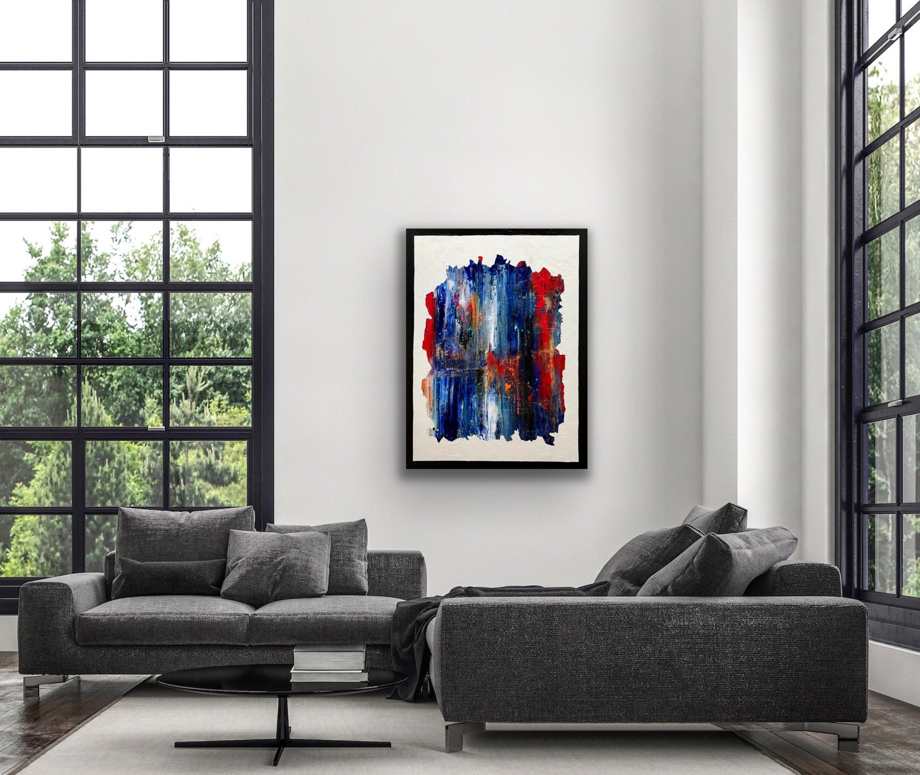 Behind the wall - 48"x 36"