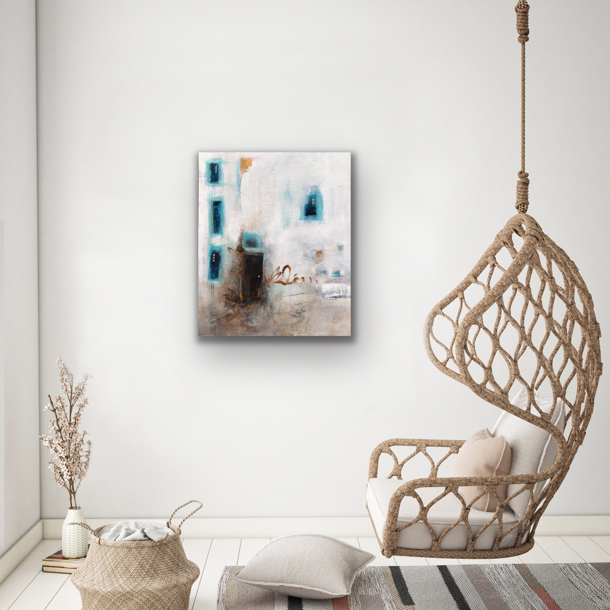 La porte noire - 36"x30"