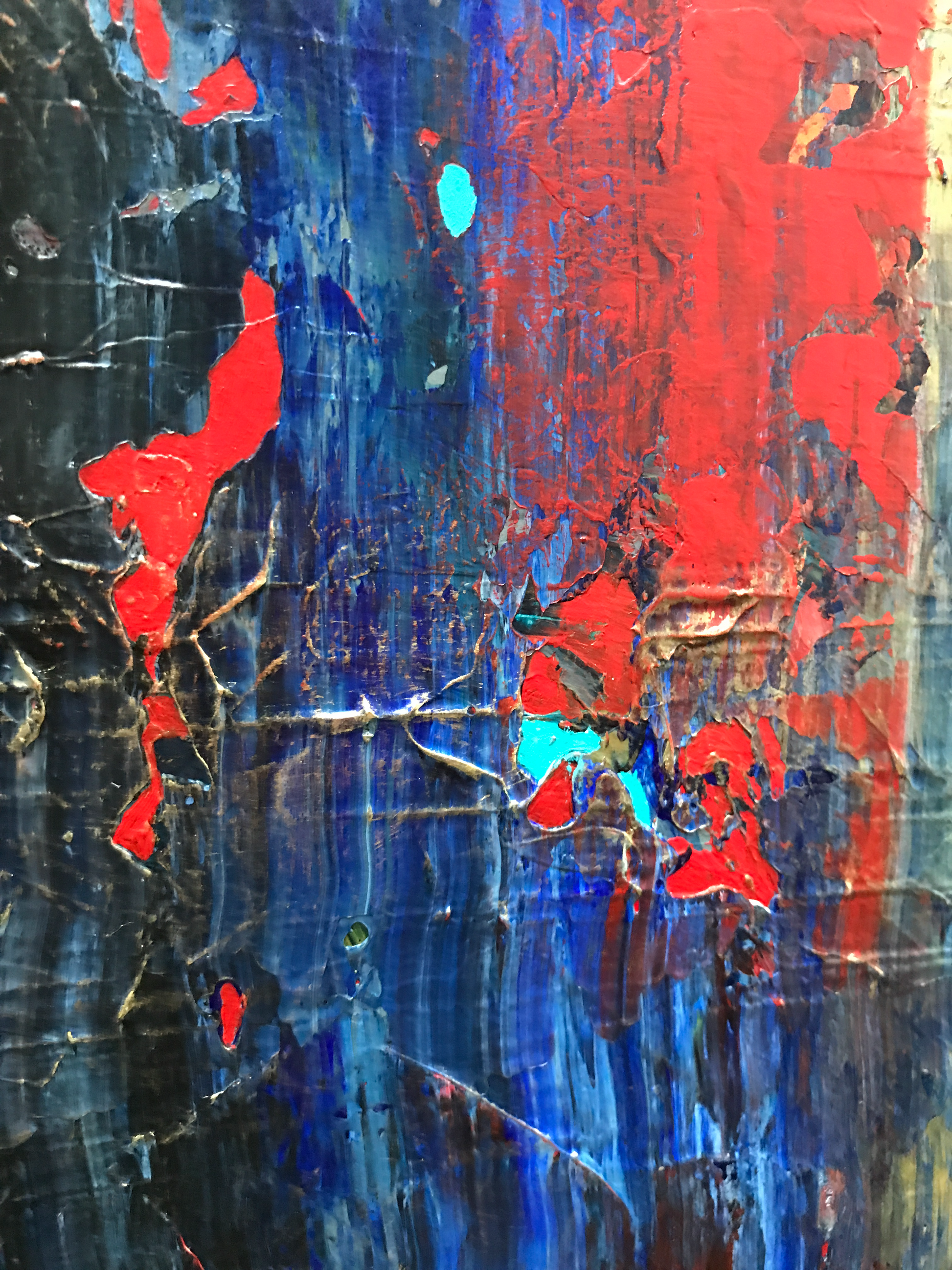 Behind the wall - 48"x 36"